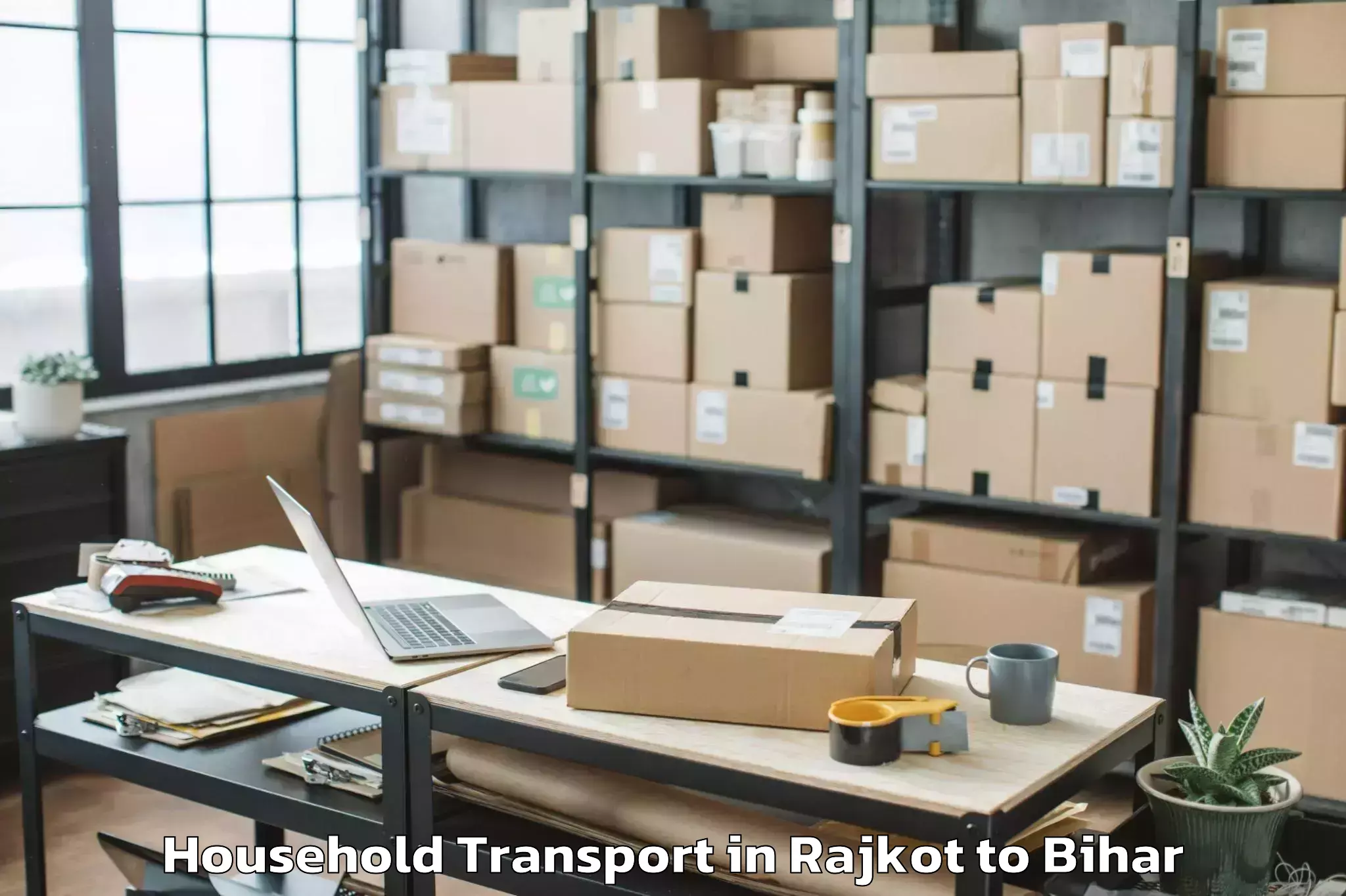 Efficient Rajkot to Balmiki Nagar Household Transport